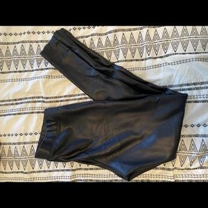 Faux leather leggings